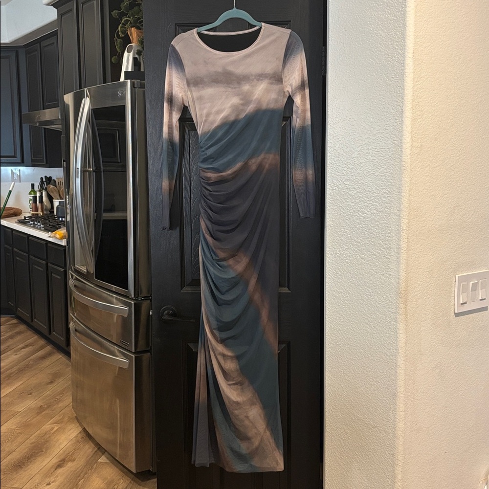 SHEIN  Multicolor Long Sleeve Dress